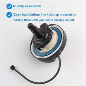 img 2 attached to 🔒 High-Quality Gas Cap/Fuel Tank Cap, Direct Replacement for 16117222391, 10844, 31848 – Compatible with Mini Cooper, BMW E39 E46 E60 E90 E92 - 128i 320i 325i 328i 328xi 330i 330xi 335i 525i 528i 530i 535i 750i X1 X3 X5 Z4 M3 and More