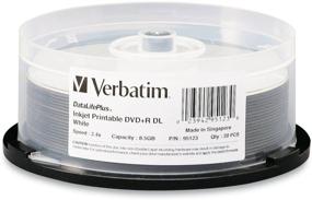 img 2 attached to 📀 Verbatim 95123 DataLifePlus DVD+R DL, 8.5GB, 2.4x, White Inkjet Printable, Pack of 20 Discs