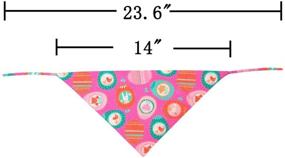 img 1 attached to KZHAREEN Bandana Reversible Triangle Accessories Dogs and Apparel & Accessories