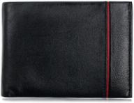 👔 timeless genuine leather bifold wallet for men - the classic choice logo