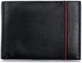 img 4 attached to 👔 Timeless Genuine Leather Bifold Wallet for Men - The Classic Choice