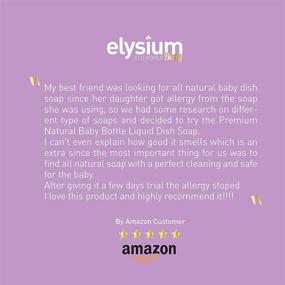 img 1 attached to 🍼 Premium Natural Baby Bottle Dish Soap by Elysium Eco World: Enhanced Cleaner for Baby Bottles and Pacifiers - Disinfect with Natural Antibacterial Formula, Non-Toxic and Eco-friendly.