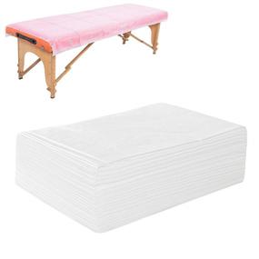 img 4 attached to 🛌 20 PCS Disposable Non-Woven Massage Table Sheets - Breathable Polypropylene Fabric, 31" x 70" Thin, not waterproof - SPA Bed Cover