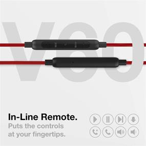 img 2 attached to Thore IPhone Earphones (V60) Wired In Ear Lightning Earbuds (Apple MFi Certified) Headphones With Microphone/Remote For IPhone 12/11/Pro Max/Xr/Xs Max/X/8/7 - Red