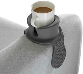 img 4 attached to 🪑 Watruer Sofa Cup Holder - Grey: The Ultimate Anti-Spill Couch Coaster Drink Holder for Your Sofa or Couch