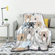 mystcover koala blanket flannel lightweight logo