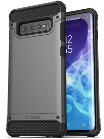 img 3 attached to 📱 Encased Galaxy S10 Belt Clip Holster Case (2019 Scorpio Armor) - Premium Protection & Convenient Holder for Samsung Galaxy S10 - Gunmetal Grey