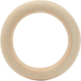 img 2 attached to 30-Pack Unfinished Wooden Rings for Crafts (3 inches), Premium Wood Circles