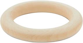 img 1 attached to 30-Pack Unfinished Wooden Rings for Crafts (3 inches), Premium Wood Circles
