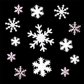 img 1 attached to PEPPERLONELY Christmas Assorted Snowflake 25 33Mm