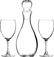 asobu glass wine decanter set logo