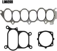 🧩 limicar ms96471 upper intake/plenum gasket set - compatible with 2002-2006 altima, 2002-2008 maxima, 2003-2007 murano, and 2002-2004 infiniti i35 logo