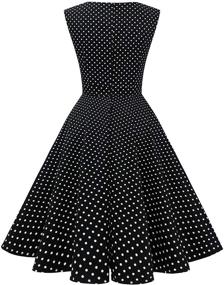 img 2 attached to 👗 Dressystar Vintage Cocktail Rockabilly BlackWhiteDotA Women's Clothing: Embrace Retro Chic with Elegant Flair