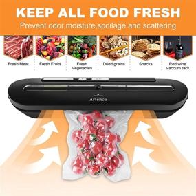 img 1 attached to 🔒 Compact Vacuum Sealer Machine with 10 Bags for Food Storage, Sous Vide & Easy Cleaning