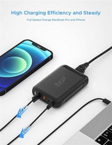 img 2 attached to 🔌 High Power 150W 4-Port USB C PD Charger with Dual Type C Outputs - Multiport USB Hub Charger for MacBook Pro/Air, iPad Pro, Dell, Lenovo, iPhone 12/11/Pro/Max/XR, Galaxy, Pixel, and More