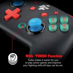 img 2 attached to 🎮 Bonadget Wireless Switch Pro Controller Gamepad with Turbo, Dual Vibration, and Wake-Up Function - Compatible with Nintendo Switch/Switch Lite