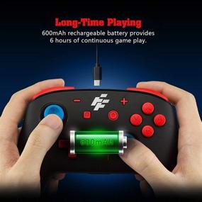 img 1 attached to 🎮 Bonadget Wireless Switch Pro Controller Gamepad with Turbo, Dual Vibration, and Wake-Up Function - Compatible with Nintendo Switch/Switch Lite