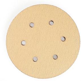 img 1 attached to 🔧 LotFancy 6-Inch 6-Hole Sanding Discs, 100PCS Assorted Grit Sandpaper - Random Orbital Sander Sandpaper, Hook and Loop Paper