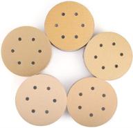 🔧 lotfancy 6-inch 6-hole sanding discs, 100pcs assorted grit sandpaper - random orbital sander sandpaper, hook and loop paper логотип