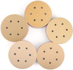 img 4 attached to 🔧 LotFancy 6-Inch 6-Hole Sanding Discs, 100PCS Assorted Grit Sandpaper - Random Orbital Sander Sandpaper, Hook and Loop Paper