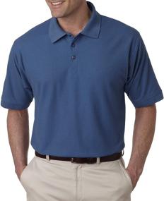 img 1 attached to 👕 Whisper Pique Polo Shirt for Men - UltraClub Men's Clothing