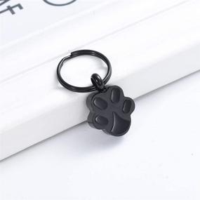 img 2 attached to 🐾 Cremation Keychain for Ashes - Dog Paw Print Urn Pendant - Keepsake Cremation Jewelry for Memorial