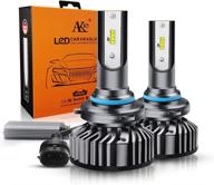 🔆 sdkei 9005 hb3 led headlight bulbs: 100w high power 11000lm 6000k cool white all-in-one conversion kit - adjustable beam for extreme brightness logo