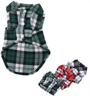 🐶 petea adorable dog shirts: british style plaid pet apparel for dogs and cats логотип