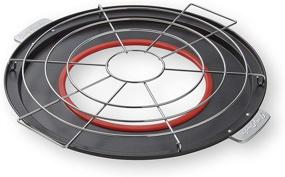 img 3 attached to 🍕 Enhance Your Baking Experience with the Nifty Pizza and Pie Baking Rack – Non-Stick, Dishwasher Safe, Built-In Drip Pan, Heavy-Duty Design