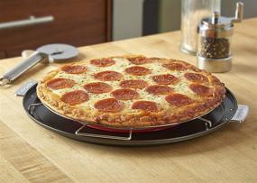 img 2 attached to 🍕 Enhance Your Baking Experience with the Nifty Pizza and Pie Baking Rack – Non-Stick, Dishwasher Safe, Built-In Drip Pan, Heavy-Duty Design