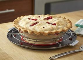 img 1 attached to 🍕 Enhance Your Baking Experience with the Nifty Pizza and Pie Baking Rack – Non-Stick, Dishwasher Safe, Built-In Drip Pan, Heavy-Duty Design