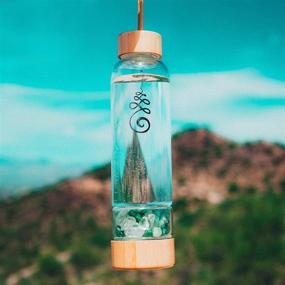 img 1 attached to 💎 Bodhi Elixir Crystal Water Bottle: Crystal Healing with Quartz Crystal, Gemstones & Neoprene Sleeve