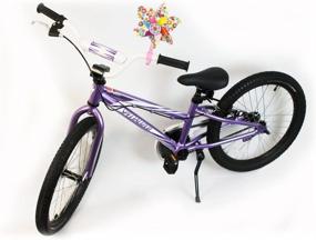 img 1 attached to 🌸 Kid's Bicycle Spinning Flower Pinwheel - Easy Snap-On Ride Along Dolly Bike Handlebar Pinwheel Attachment