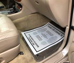 img 2 attached to 500-Pack of AutoMat Plastic-Coated Disposable Automotive Floor Mats with Paper Material