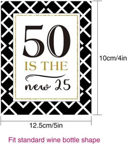 img 3 attached to 🎉 Fun and Festive 50th Birthday Party Stickers: Decorate Wine or Beer Bottles with 32 Beautiful Labels for Memorable 50th Birthday Celebrations