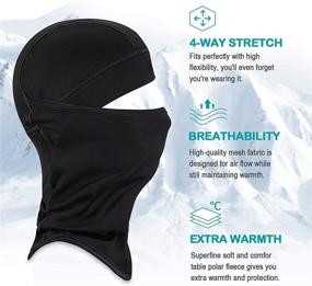 img 3 attached to ❄️ Winter Balaclava Ski Mask for Men and Women - Cold Weather Face Mask for Skiing and Riding