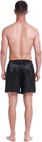 img 2 attached to 🩳 Lavender Satin Boxer Shorts: Men's Sleepwear for Lounge & Bedtime