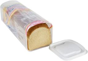 img 1 attached to Airtight Bread Loaf Plastic 🍞 Keeper Box: 2-Pack for Freshness and Storage