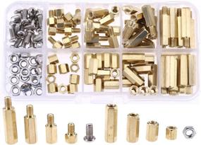 img 2 attached to 🔩 Hilitchi 120pcs Brass M4 Male Female Spacer Standoff Screw Nut Assortment Kit for Enhanced SEO