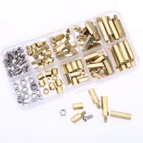 img 1 attached to 🔩 Hilitchi 120pcs Brass M4 Male Female Spacer Standoff Screw Nut Assortment Kit for Enhanced SEO