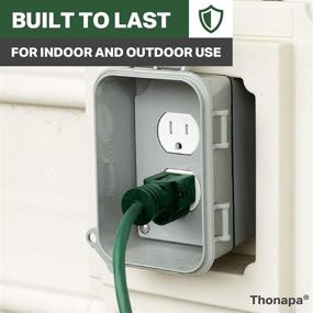 img 2 attached to 🔌 Thonapa 100-Foot Outdoor Extension Cord: Durable and Reliable for All Your Outdoor Power Needs