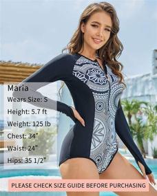 img 3 attached to AS ROSE RICH Swimsuits Protection Women's Clothing in Swimsuits & Cover Ups