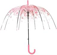 ☀ stay stylish under the sun god: blossoms umbrella – transparent, semi-automatic логотип