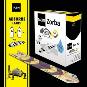 img 3 attached to 🦎 Diversey-7523269 Taski Zorba Leak Lizard: Stop Slips with Superior Leak Absorption - Pack of 50, Yellow/Black