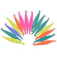 🦷 гибкие резиновые кольца для установки резинок на брекеты: одноразовые пластиковые установщики ортодонтического материала (15 шт.) - многоцветные логотип