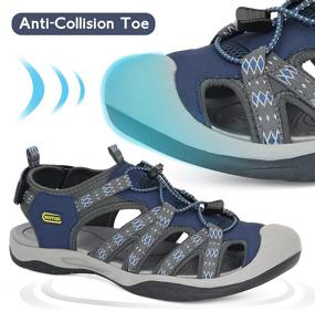 img 2 attached to 🎣 Waterproof Lightweight Men's Fishing Shoes by GRITION: Perfect Athletic Protection