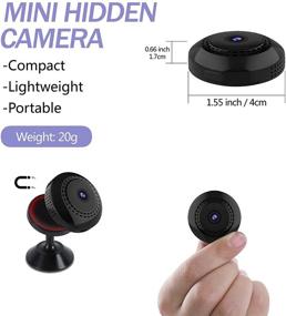 img 3 attached to 📷 Portable Mini Spy Camera: WiFi, Motion Detection, Night Vision | Audio & Video 1080P | Hidden Nanny Cam with Phone App | Indoor Outdoor Surveillance