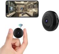 📷 портативная миниатюрная шпионская камера: wifi, обнаружение движения, ночное видение | аудио и видео 1080p | скрытая няня с мобильным приложением | внутреннее и наружное наблюдение логотип