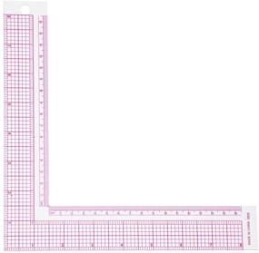 img 4 attached to 📏 Professional Tailor's Sewing Measuring Tool: Plastic L-Square Ruler with 90 Degree Angle for Garment Pattern Dress Making and Craft Work - French Curve (5808)