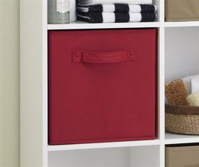 img 2 attached to 🔴 ClosetMaid 5432 Cubeicals Fabric Drawer in Stylish Red Shade